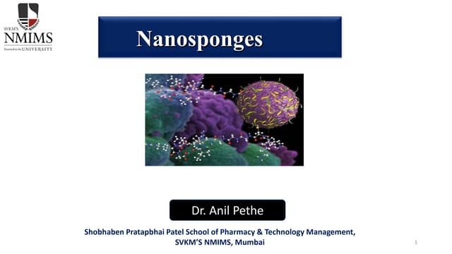 Nanosponges