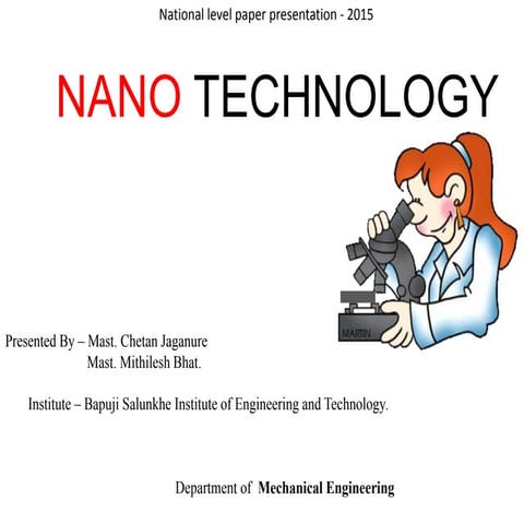 Nanotechnology - An overview