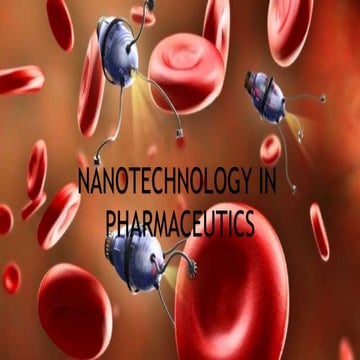 Nanotech in pharmacy