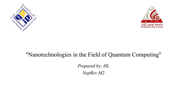 Nanotechnologies in the Field of Quantum Computing.pptx