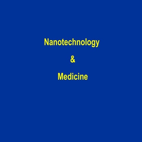 nanorobots and its applications in medicine 