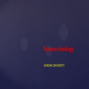 Nanotechnology