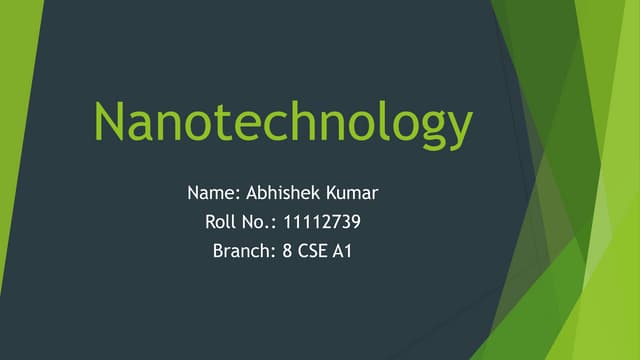 Nanotechnology