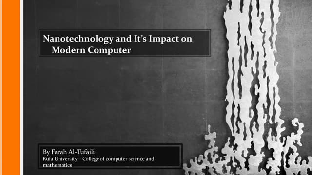 Nanotechnology and its impact on modern computer