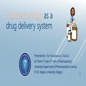 Nanotechnology as a dds by pradipkumar rathod