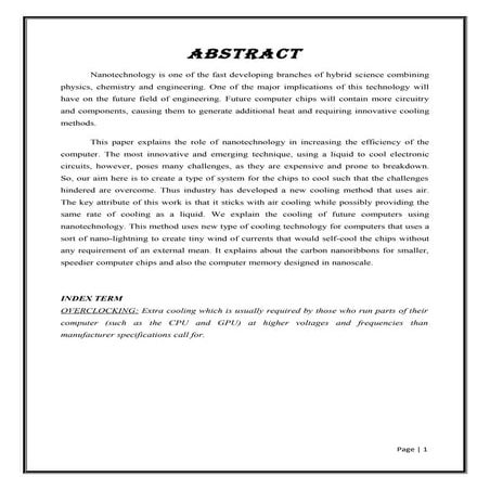 Nano technology cooling girija edited