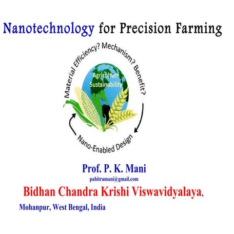 Nano Technology for UG students of Agriculture