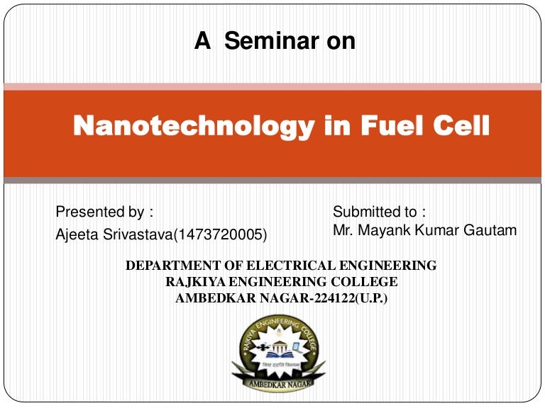 Nanotechnology in fuel cell