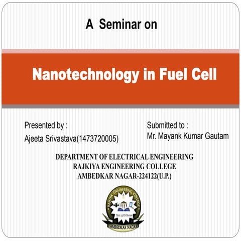 Nanotechnology in fuel cell