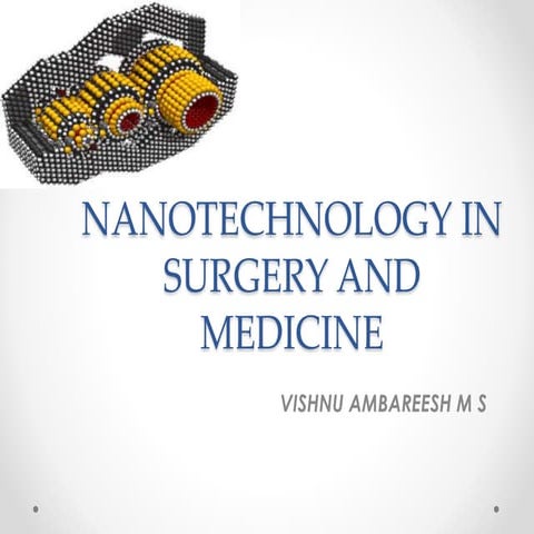 Nanotechnology in surgery and medicine