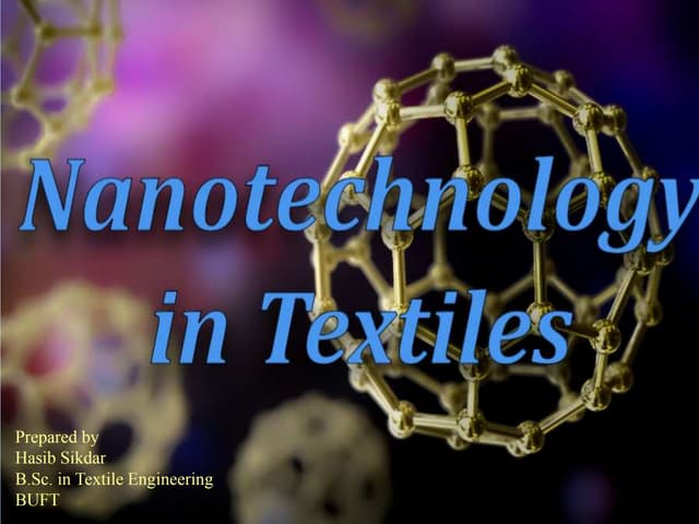 Nanotechnology in textiles