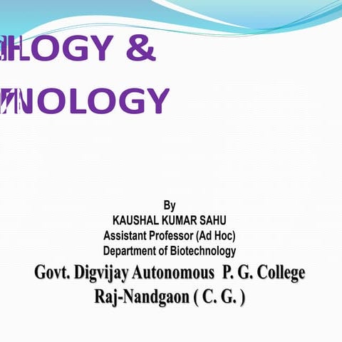 Nanotechnology & nanobiotechnology by kk sahu