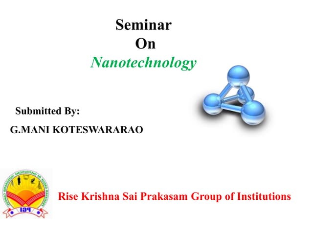 Nano technology ppt