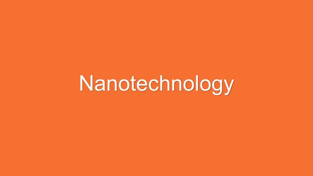 Introduction to Nanotechnology