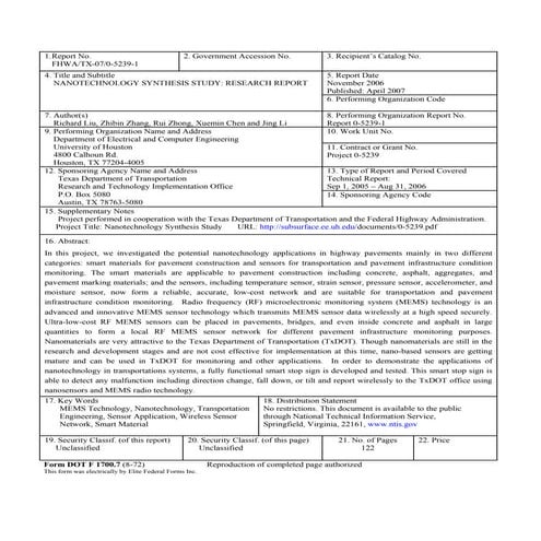 Nanotechnology synthesis study_research
