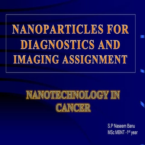 Nanotechnoloy in Cancer.pptx