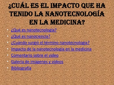 Nanotecnología