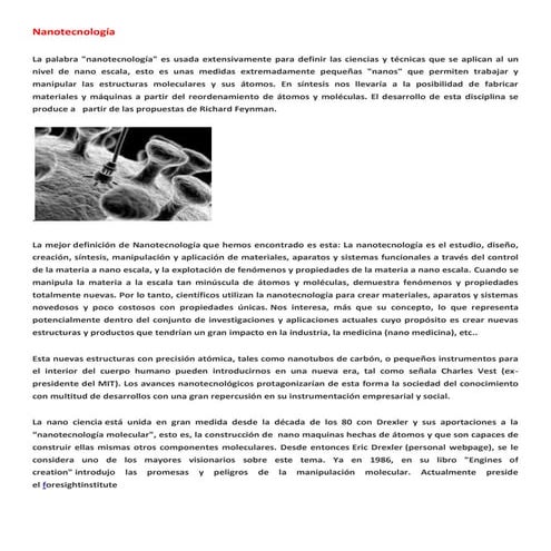 Nanotecnología