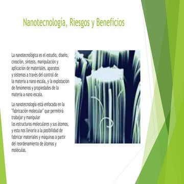 Nanotecnología, riesgos y beneficios