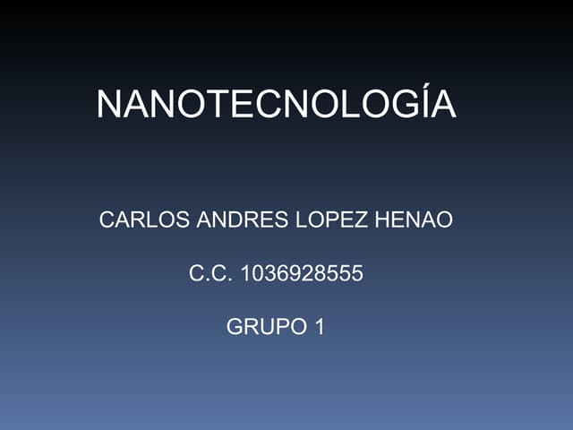Nanotecnologia