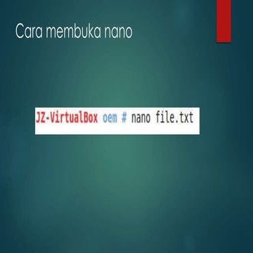 Nano teks editor