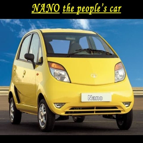 Nano the people’s car