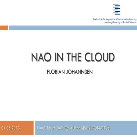 Nao in the cloud