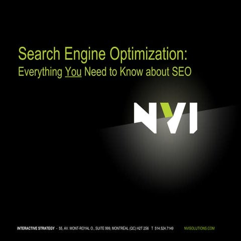 Everything You Need to Know about SEO