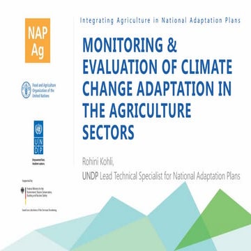 Monitoring & Evaluation of Climate Change Adaptation in the agriculture ...