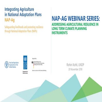 NAP-Ag - Addressing agricultural resilience in long term climate planning ins...