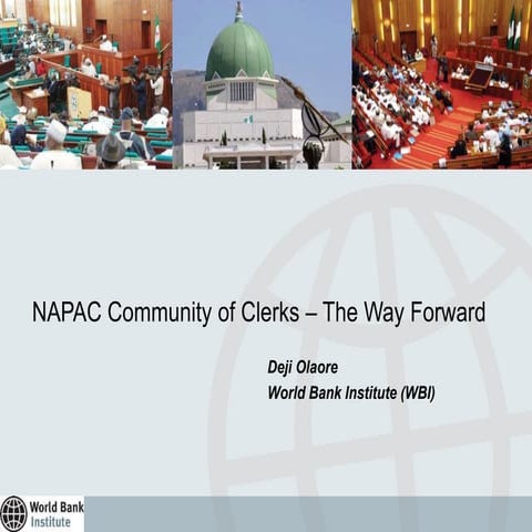 NAPAC Community of Clerks - The Way Forward