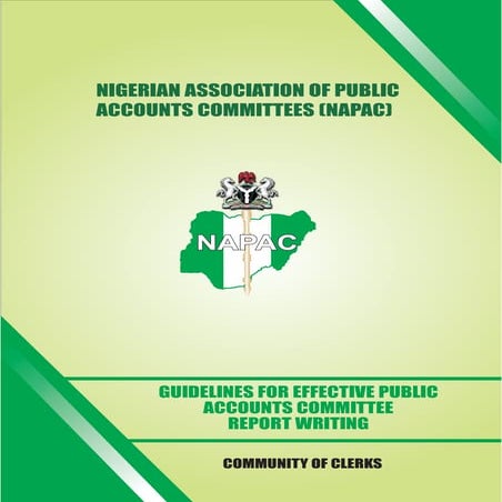 NAPAC Report Writing Handbook