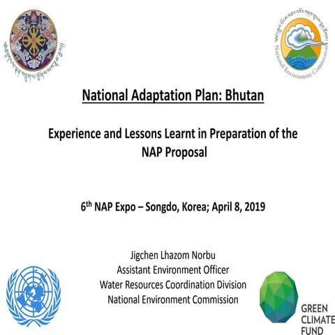 2.1.1. Country approaches in designing the formulation of NAPs - Bhutan