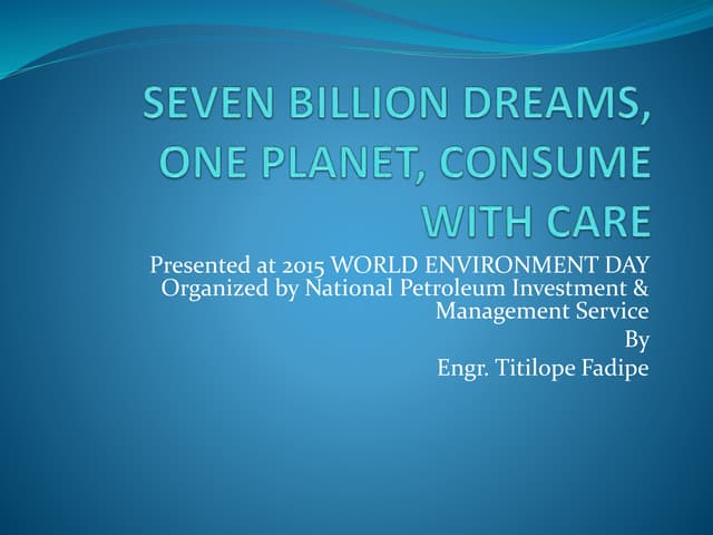 World Environment Day Presentation