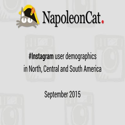 Instagram user demographics in North, Central and South America