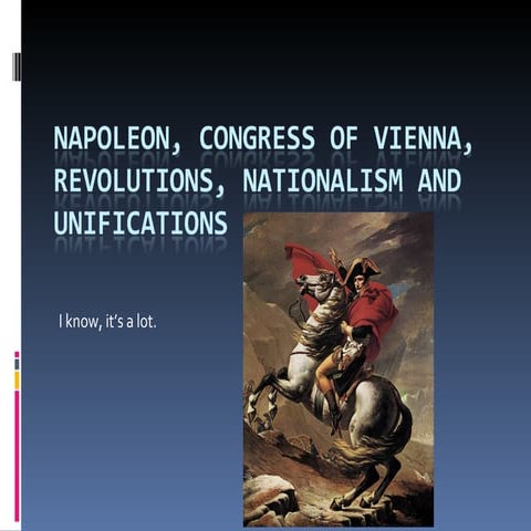 Napoleon, Congress Of Vienna, Nationalism