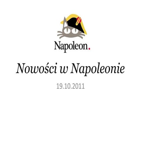 Napoleon nowości 19.10.2011
