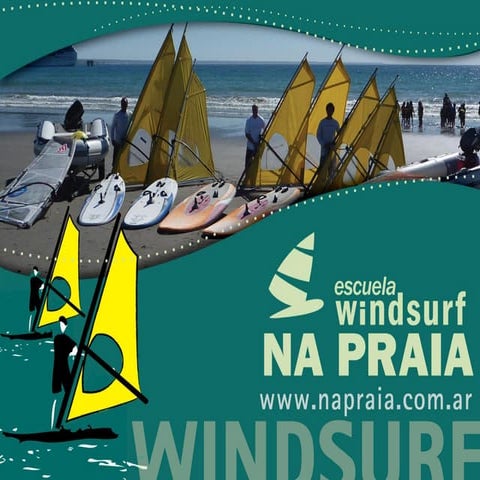Na praia escuela de windsurf