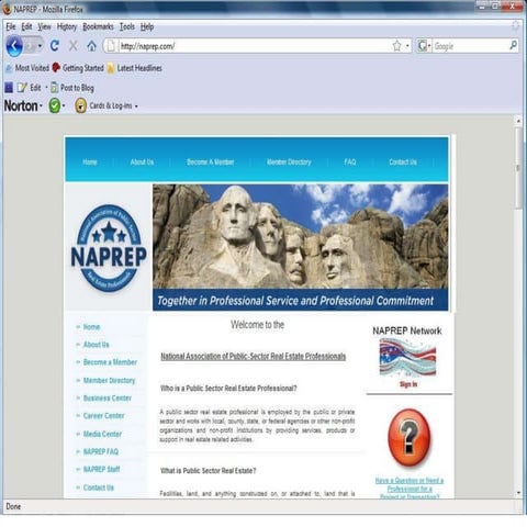 Naprep Website Screenshot | PPTX