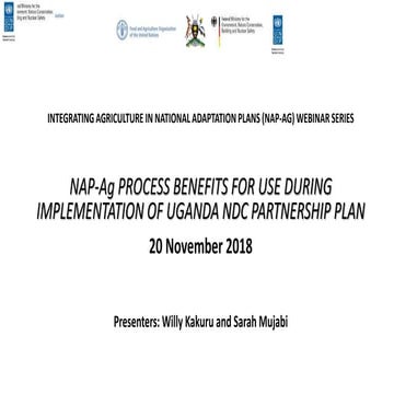 Uganda - Addressing agricultural resilience in long term climate planning ins...