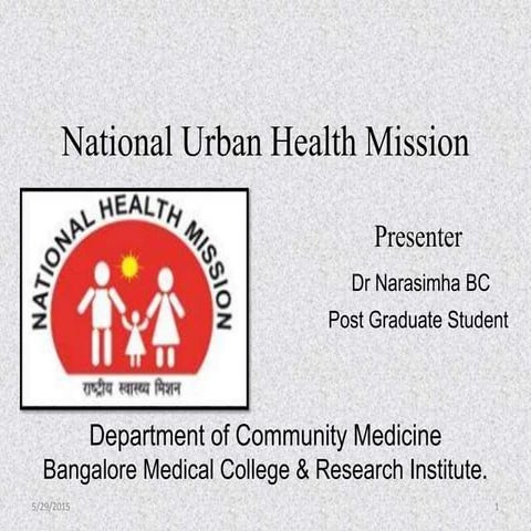 National Urban Health Mission