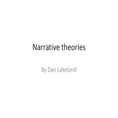 Narrative theory