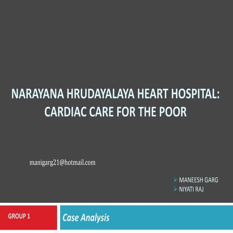 Narayana Hrudayalaya Heart Hospital - Cardiac Care For the Poor