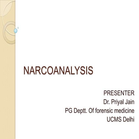 Narcoanalysis 