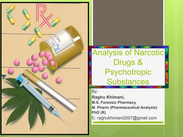 Narcotic Drugs & Psychotropic Subtances