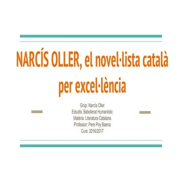 Narcís oller