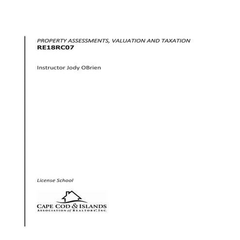 NAREB Property Assesment