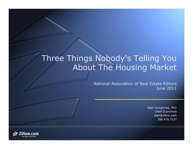 Zillow Economic Update at NAREE
