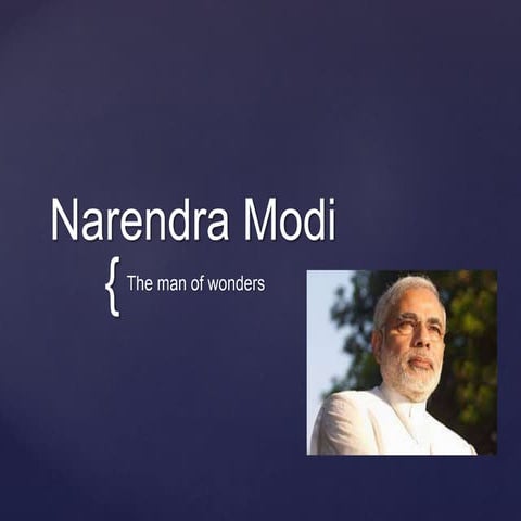 Narendra Modi- the man of wonders