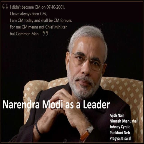 Narendra modi as a leader